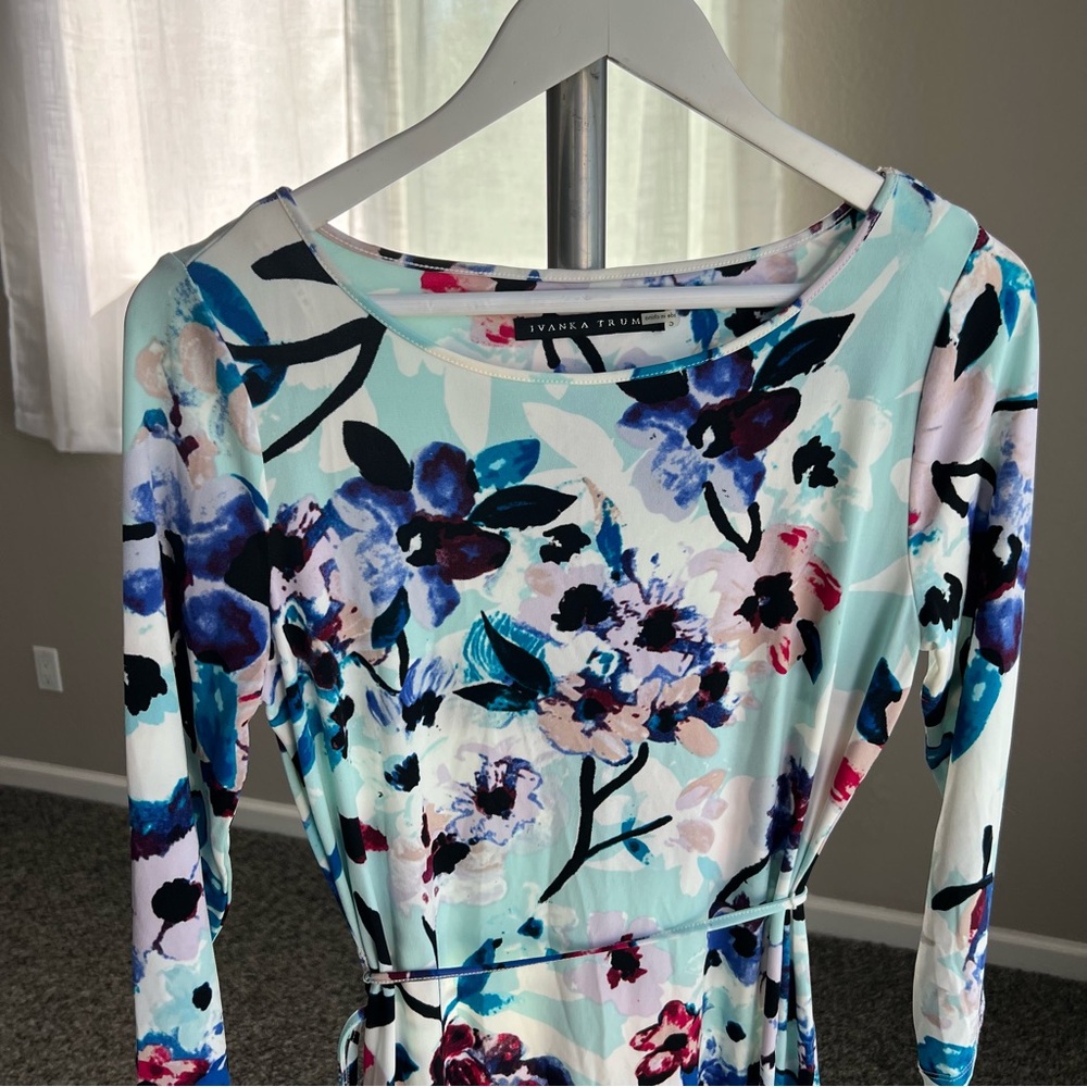 Ivanka Trump Blue and Purple Floral Dress - Picture 5 of 7